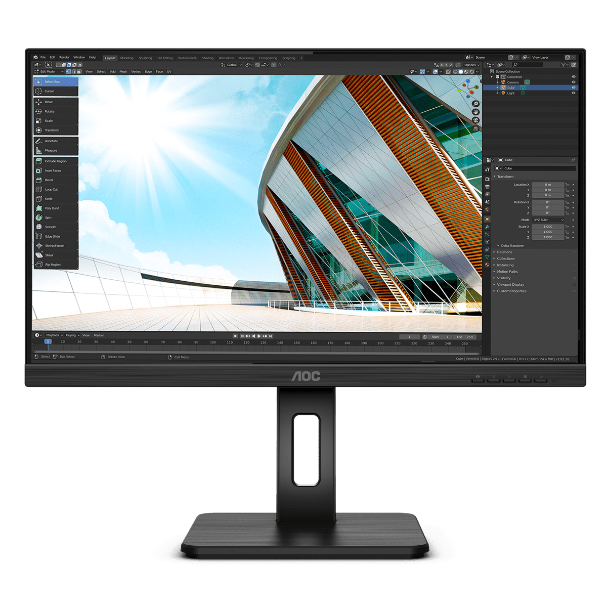 Bild von AOC U27P2CA 27 Zoll - 4K Office Monitor - 69 cm (27