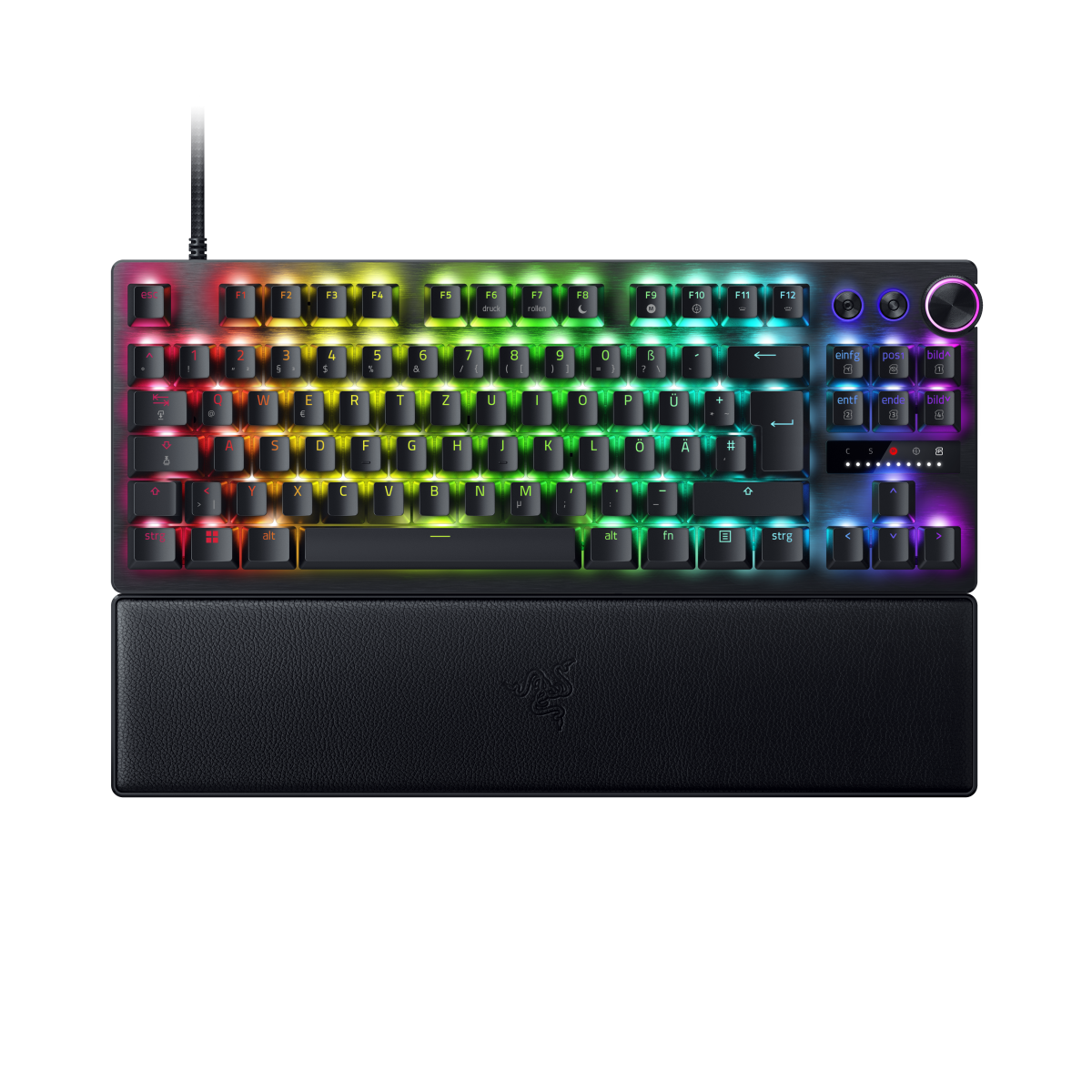 Bild von Razer Huntsman V3 Pro TKL Gaming Tastatur (analoge Switches) - E-Sport-Tastatur im Tenkeyless-Layout mit analogen optischen Switches (DE Layout)