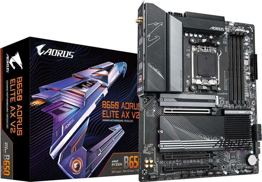 Bild von GIGABYTE B650 AORUS Elite AX V2 Mainboard Sockel AM5 B-Ware