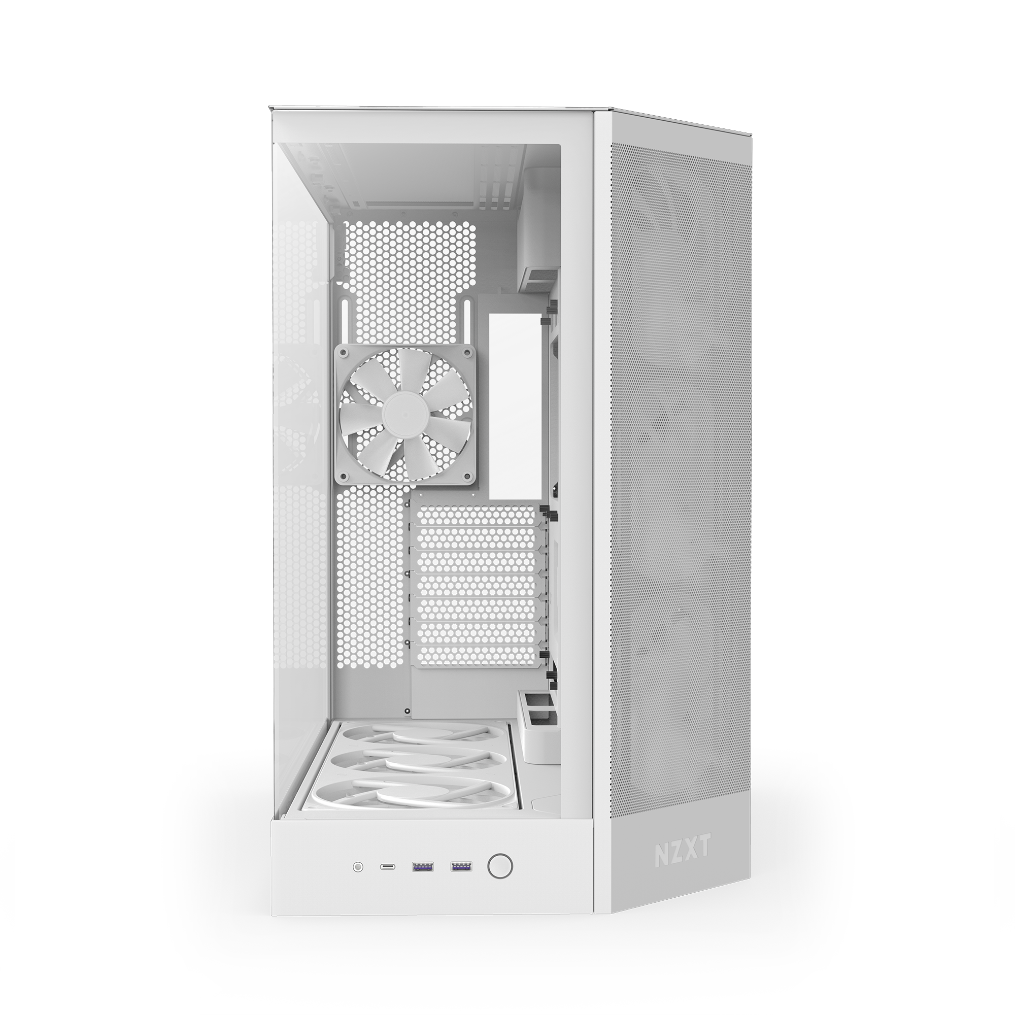 Bild von NZXT H9 FLOW RGB+ (2025) weiß | PC-Gehäuse