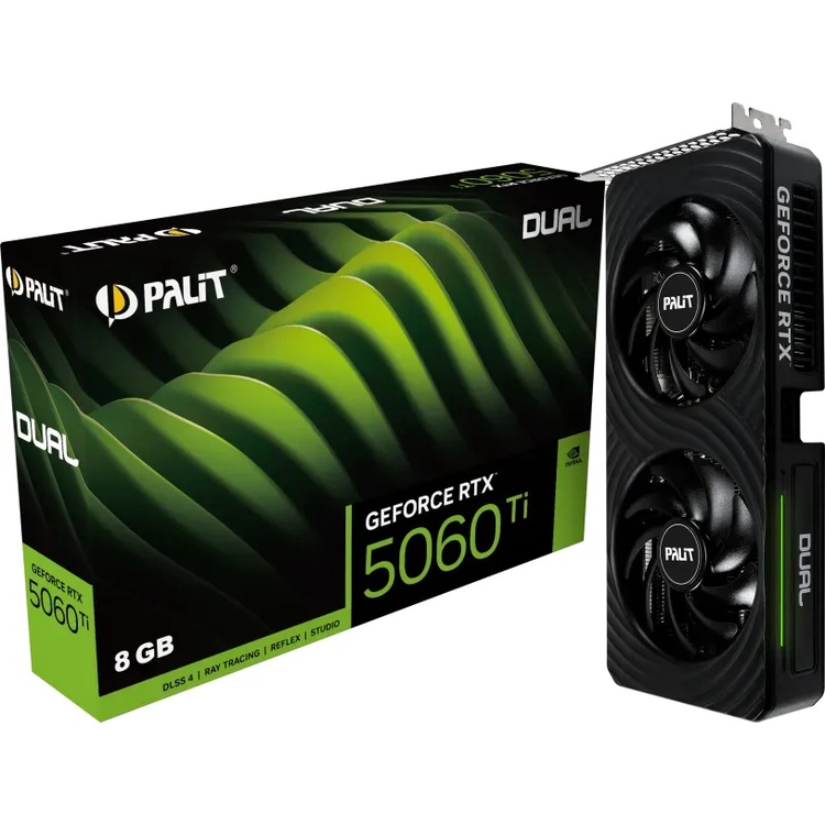 Bild von Palit GeForce RTX 5060 Ti Dual - 8GB GDDR7, HDMI, 3x DP