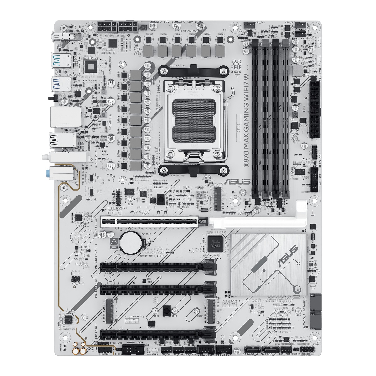 Bild von ASUS X870 Max Gaming WIFI7 W Mainboard Sockel AM5