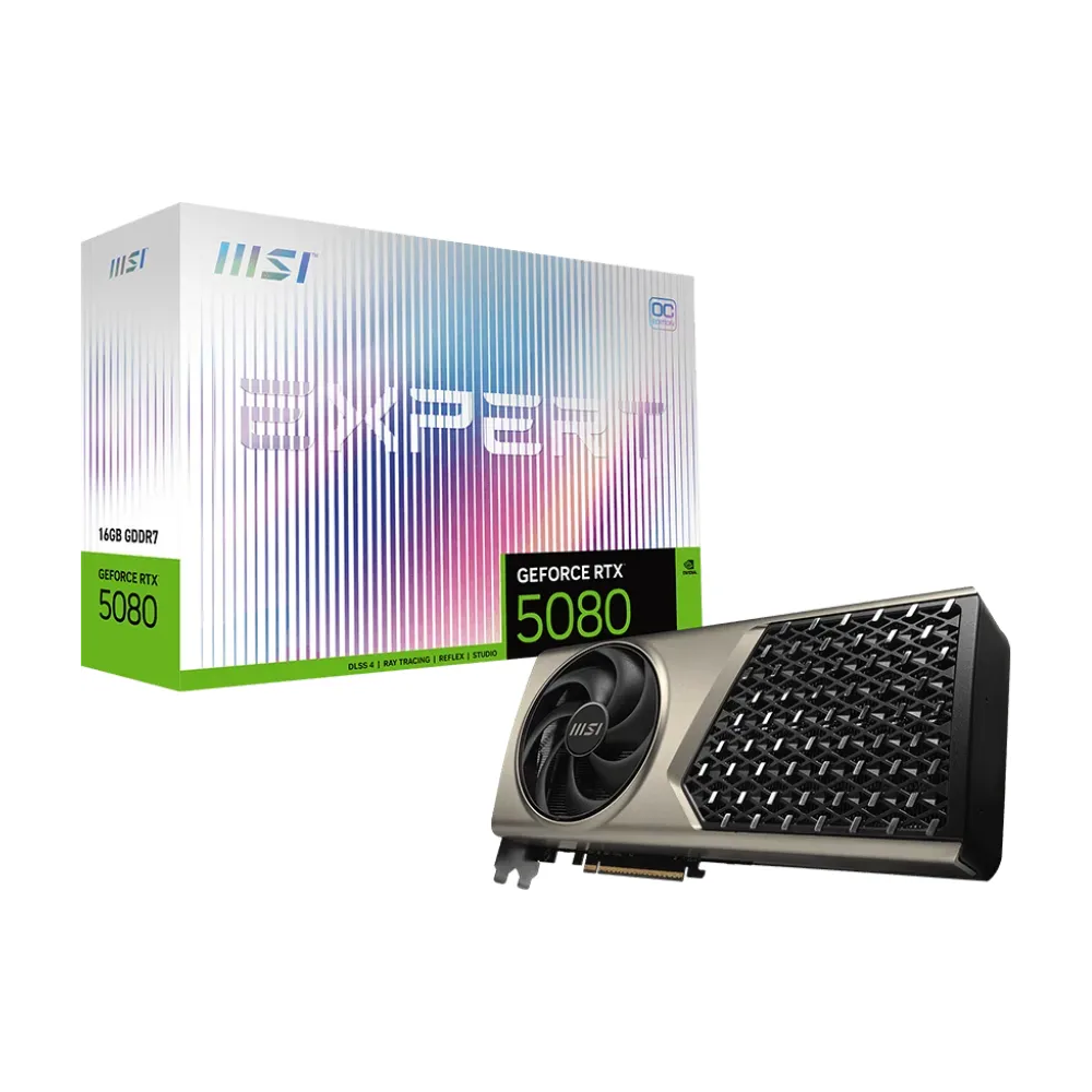 Bild von MSI GeForce RTX 5080 16G EXPERT OC - 16GB GDDR7, HDMI, 3x DP