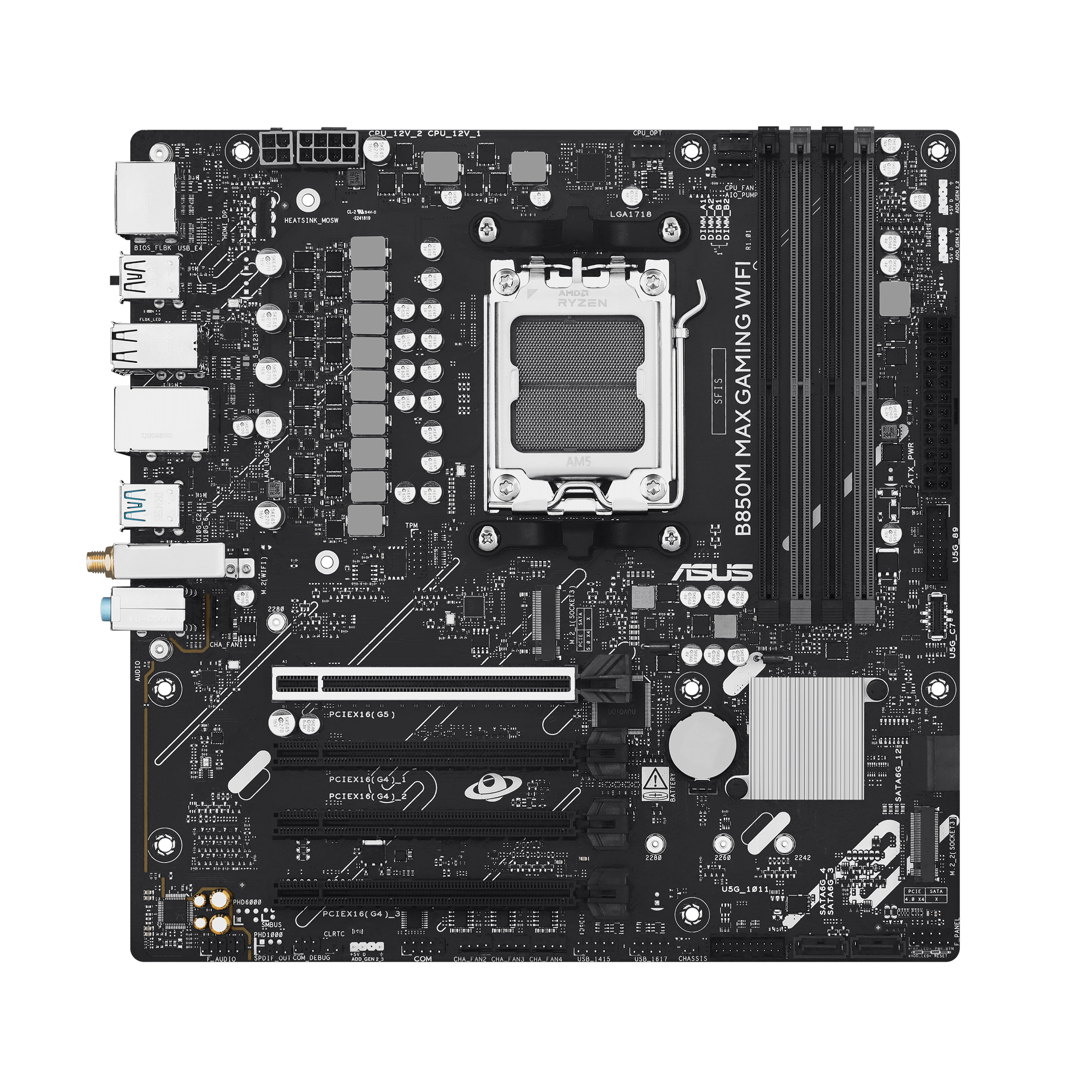 Bild von ASUS TUF GAMING B850M-E WIFI Mainboard Sockel AM5