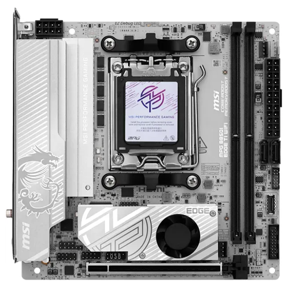 Bild von MSI MPG B850I Edge TI WIFI Mainboard Sockel AM5