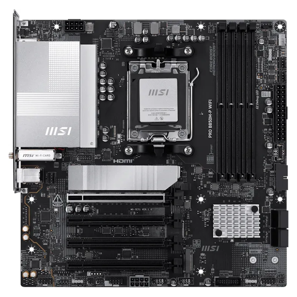 Bild von MSI PRO B850M-P WIFI Mainboard Sockel AM5