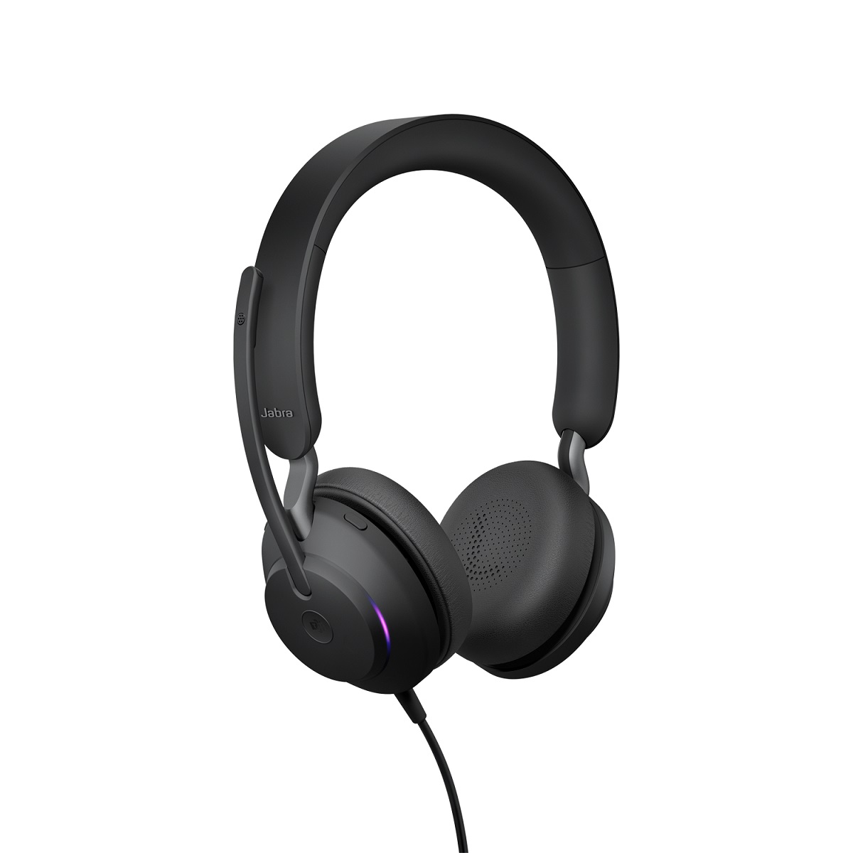 Bild von Jabra Evolve2 40 SE, Beidseitiges Headset, Kabelgebunden USB-A-Anschluss, 3 Mikrofone, Geräuschisolierendes Design, MS Teams zertifiziert