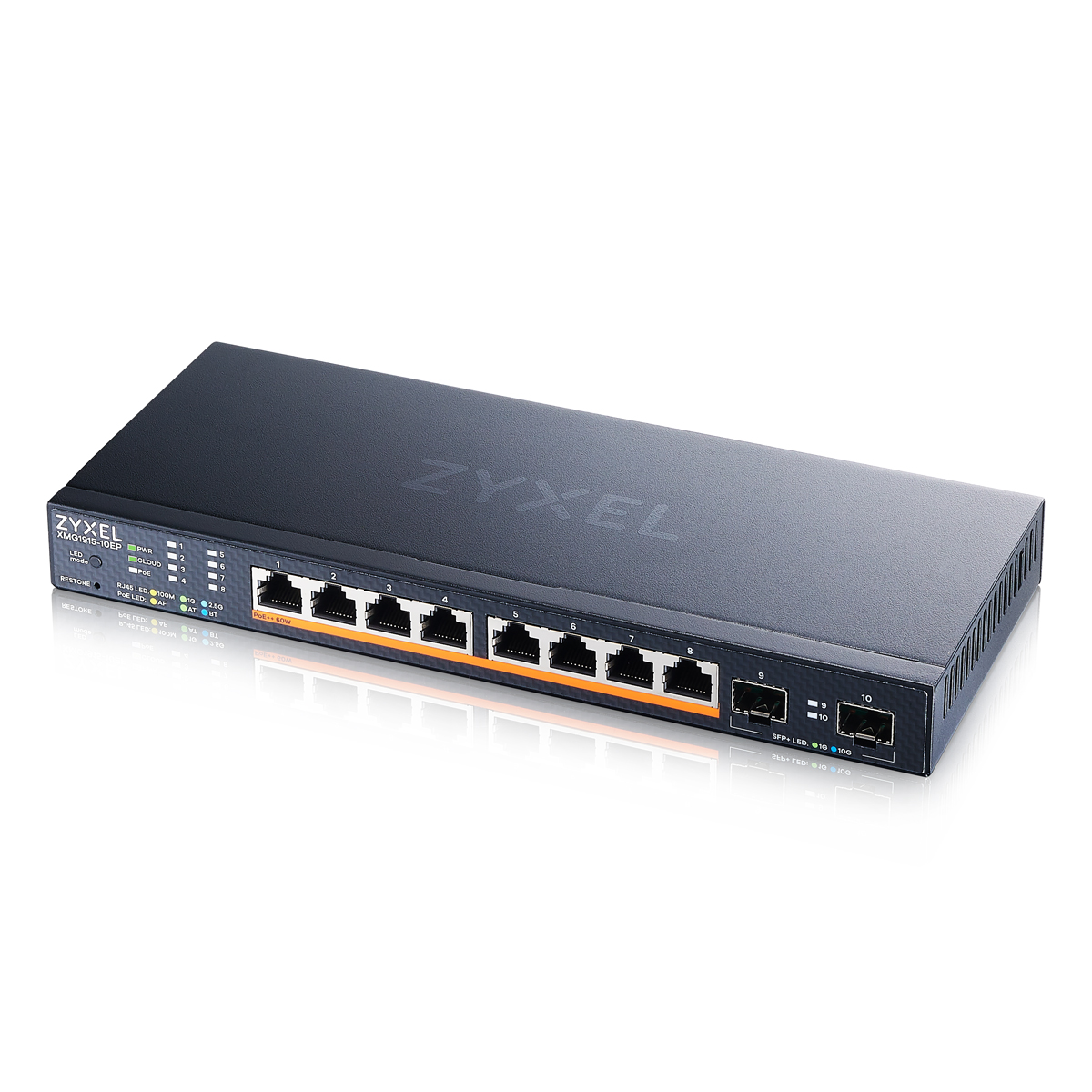 Bild von Zyxel XMG1915-10EP Smart Managed Switch 8x 2.5G Ethernet (PoE++, max. 130W), 2x 10G SFP+