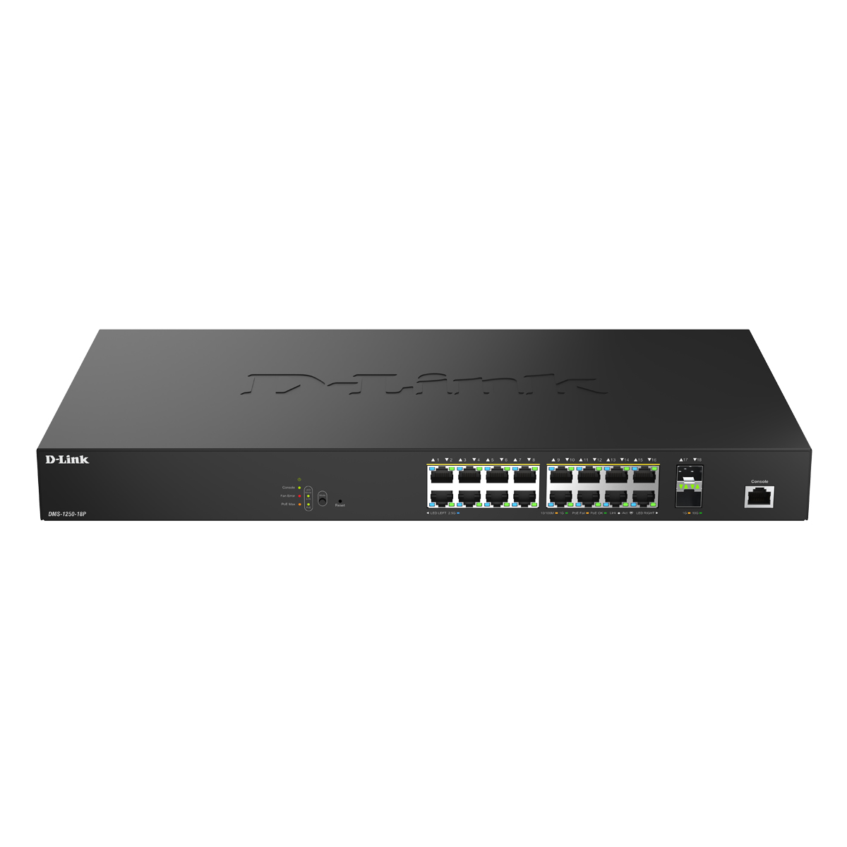 Bild von D-Link DMS-1250-18P Smart Managed Switch 16x 2.5G Ethernet (PoE++), 2x 10G SFP+