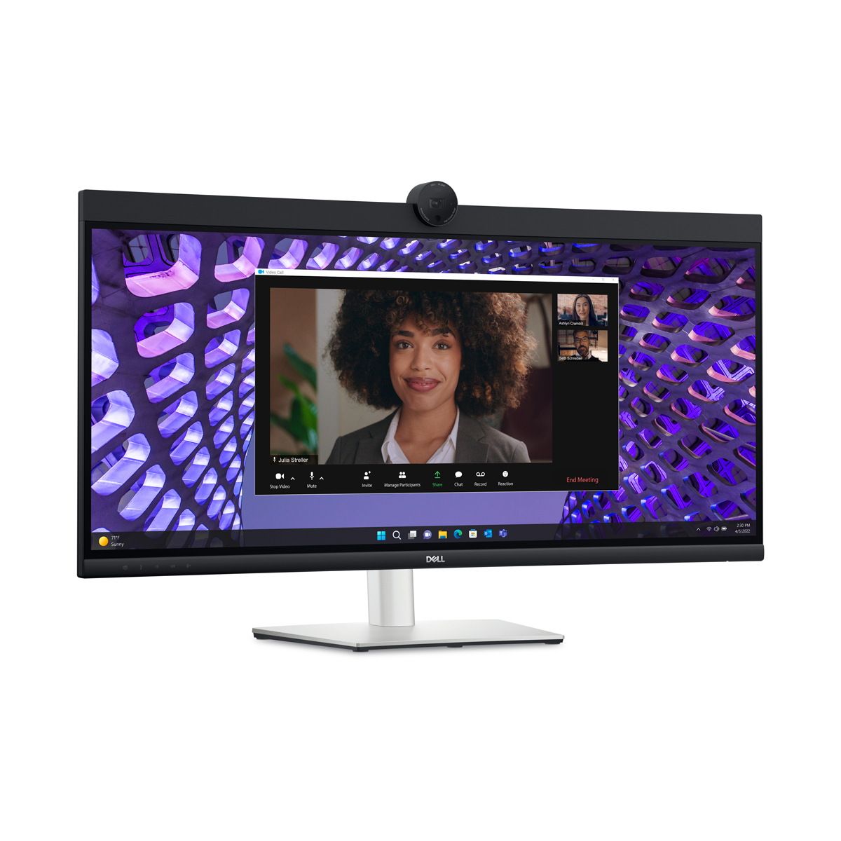 Bild von DELL P3424WEB Office Monitor 86.4 cm (34"), IPS, Videokonferenzmonitor, WQHD, 3800R, 21:9