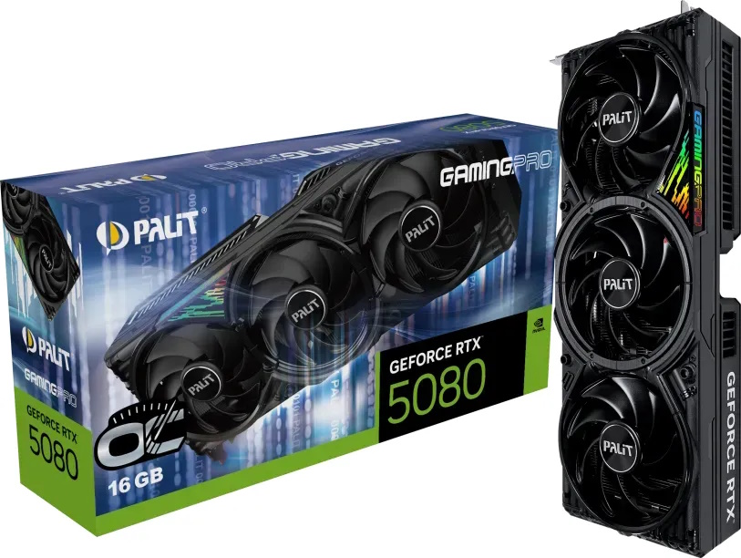 Bild von Palit GeForce RTX 5080 GamingPro OC - 16GB GDDR7, HDMI, 3x DP