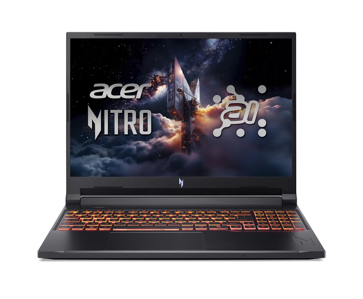 Bild von Acer Nitro V 16S AI (ANV16-42-R38V) Gaming 16" WUXGA, IPS, 180Hz, Ryzen 7-260 (16 TOPS), 16GB RAM, 1TB SSD, GeForce RTX5060, Linux (eShell)