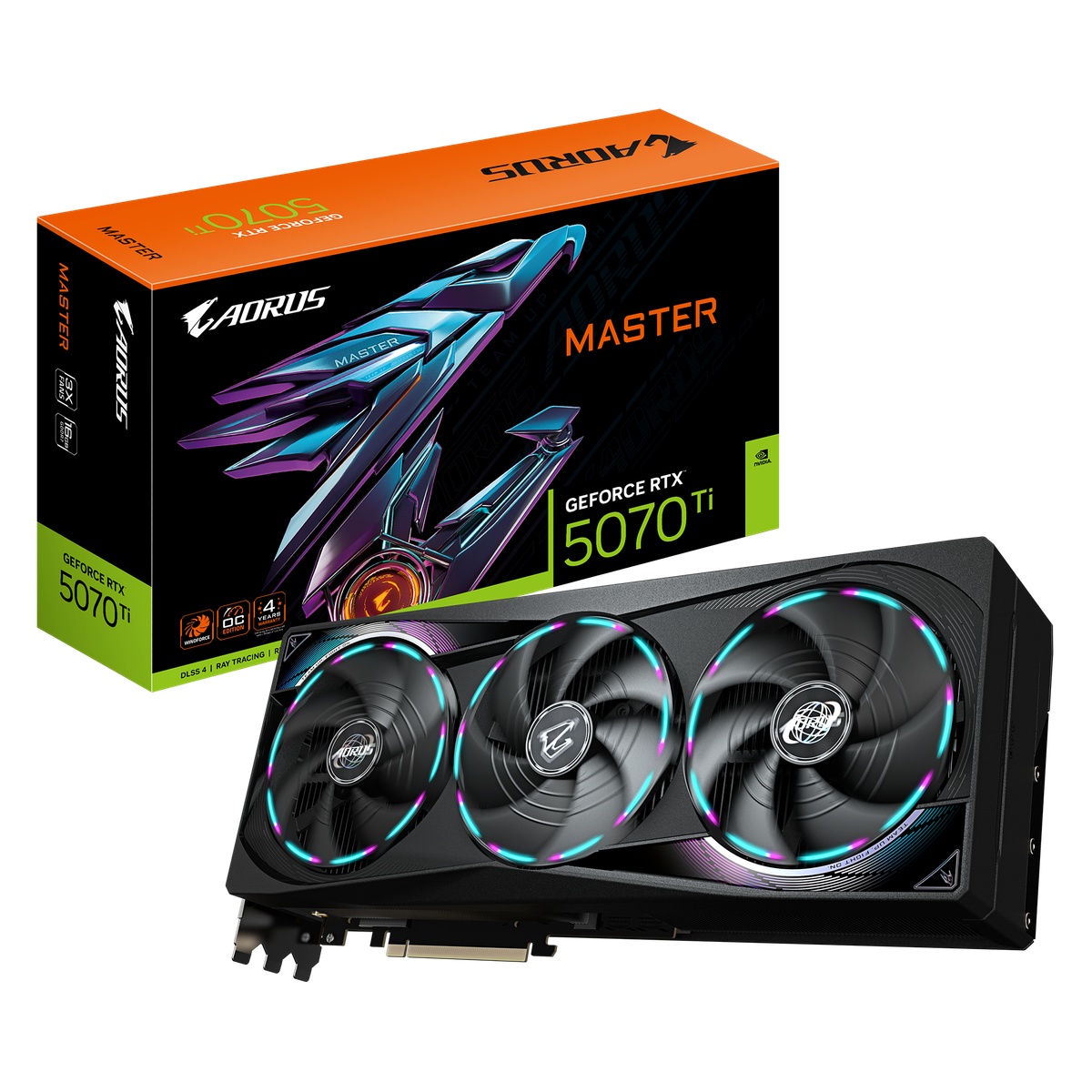 Bild von GIGABYTE AORUS GeForce RTX 5070 Ti Master 16G