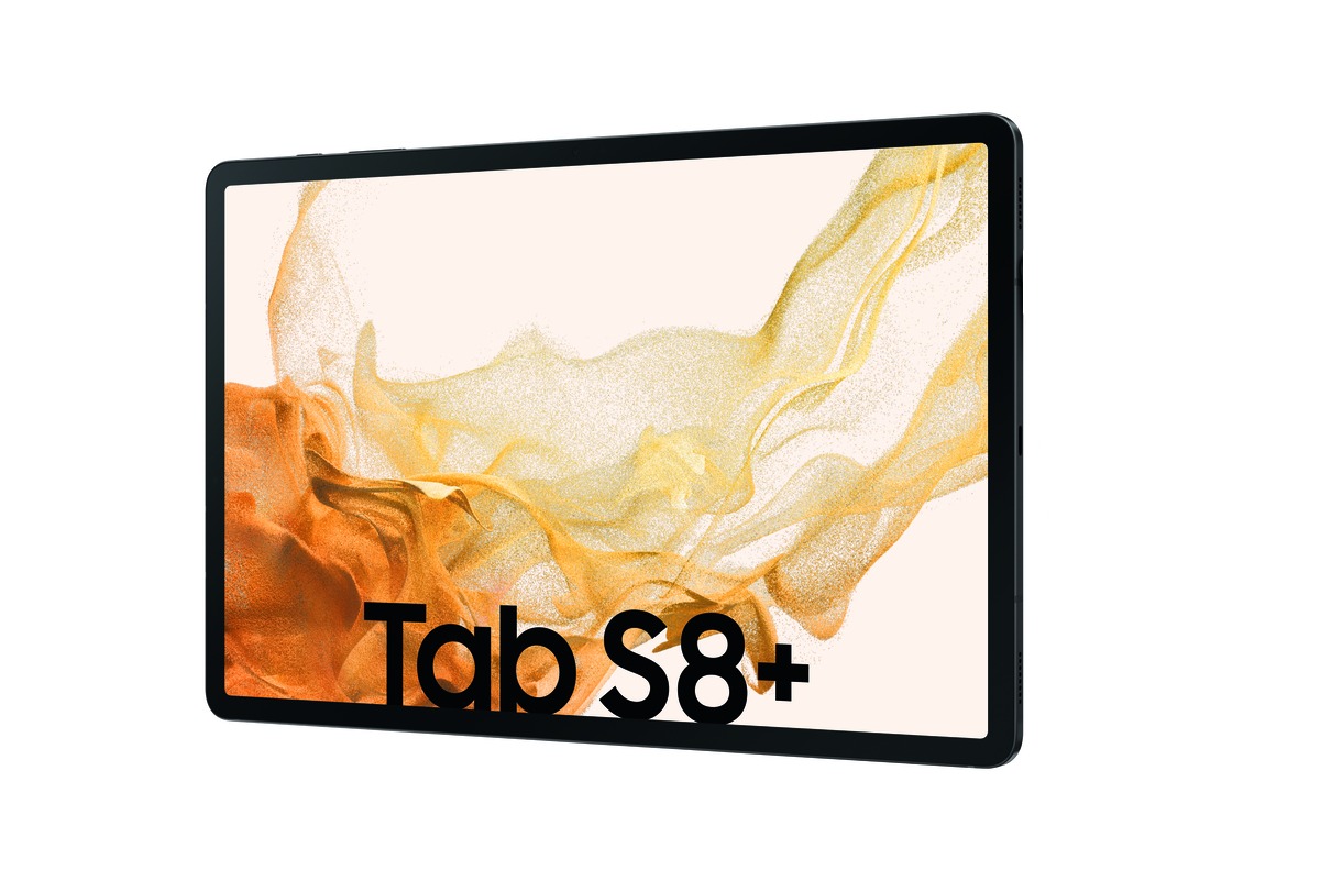 Bild von Samsung X800N Galaxy Tab S8+ Wi-Fi 128 GB (Graphite) 12.4" WQXGA+ Display / Octa-Cora / 8GB RAM / 128GB Speicher / Android 12.0 / inkl. S Pen