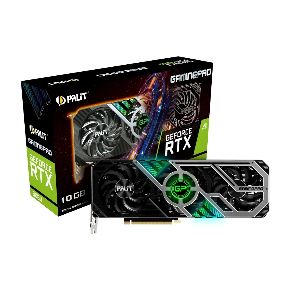 Bild von Palit GeForce RTX 3080 GamingPro 10GB GDDR6X Grafikkarte B-Ware - 3x DisplayPort/HDMI - LHR