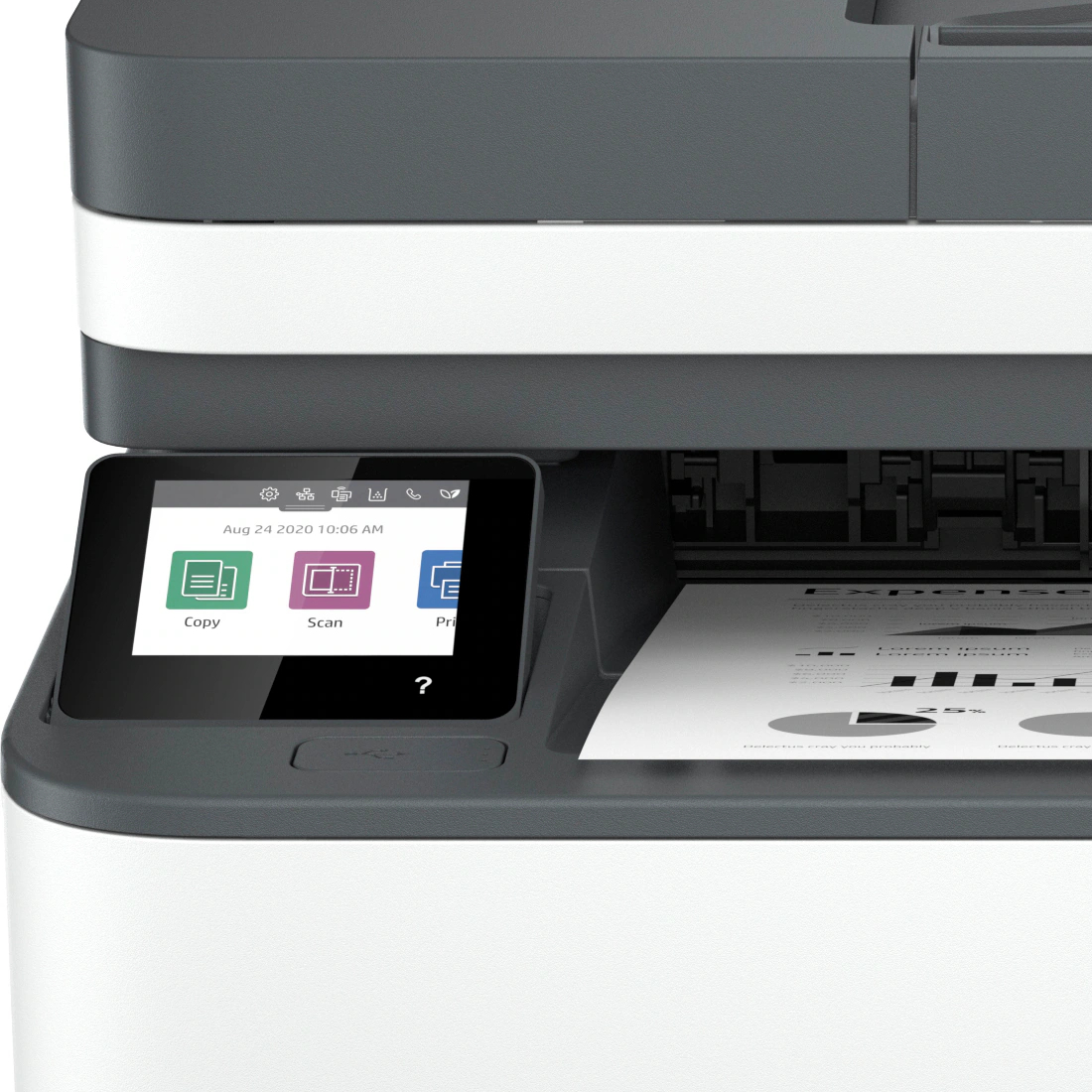 Bild von HP LaserJet Pro MFP 3102fdw - 4in1 Multifunktionsdrucker Schwarz-Weiß, Drucken, Kopieren, Scannen, Faxen, Instant Ink
