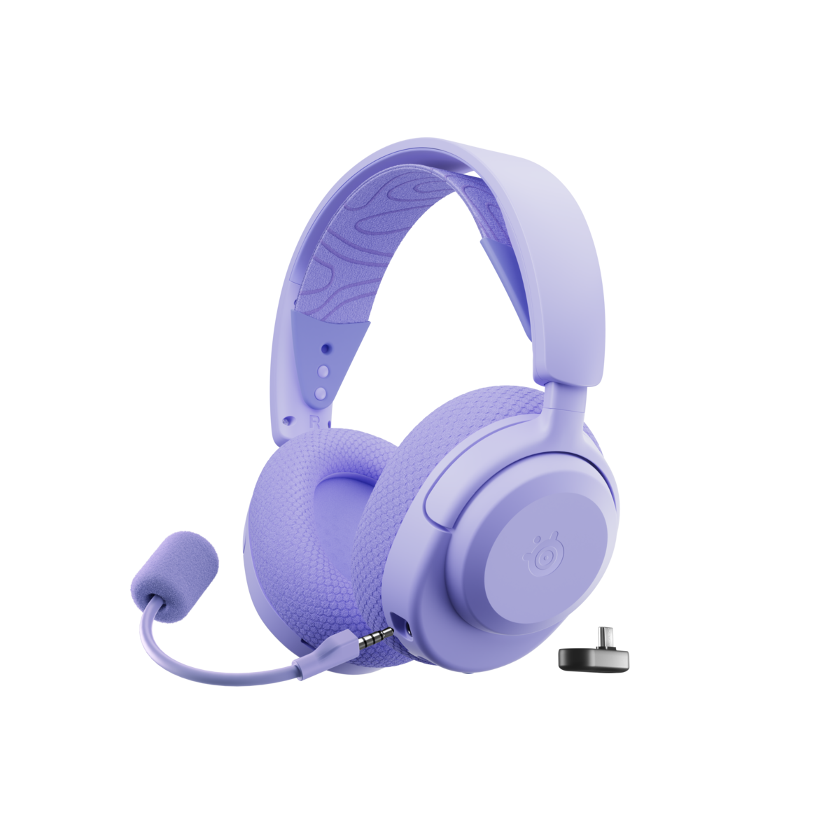 Bild von Steelseries Arctis Nova 3P Wireless Gaming Headset kabelloses Gaming Headset für PlayStation 5 mit bis zu 40 Stunden Akkulaufzeit, lavendel