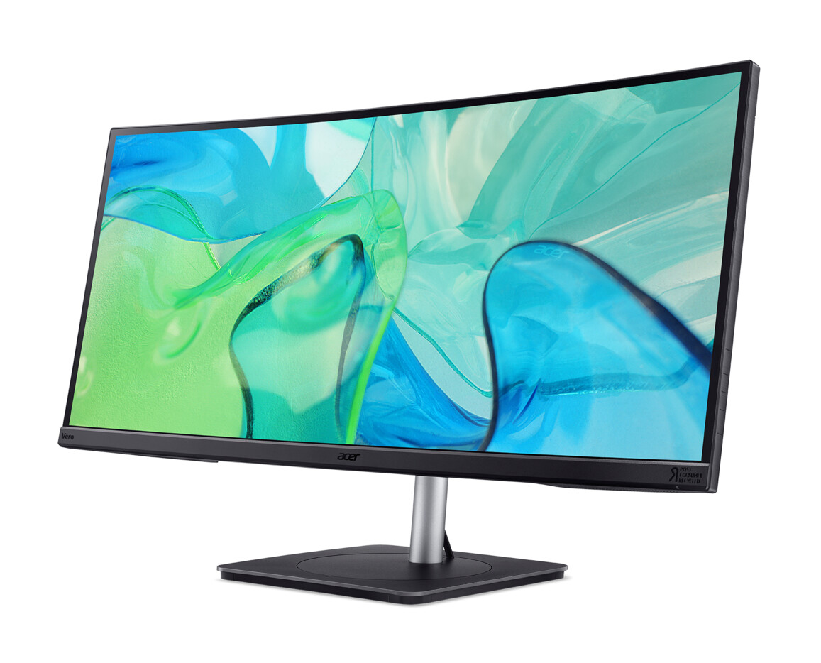 Bild von Acer Vero CB3 (CB343CURbemiiphuzx) 34" QHD Curved-Monitor 86,4 cm (34,0 Zoll), 2x HDMI, 1x DP, 1x Type-C (90W Ladeleistung), Audio Out, 1x RJ45