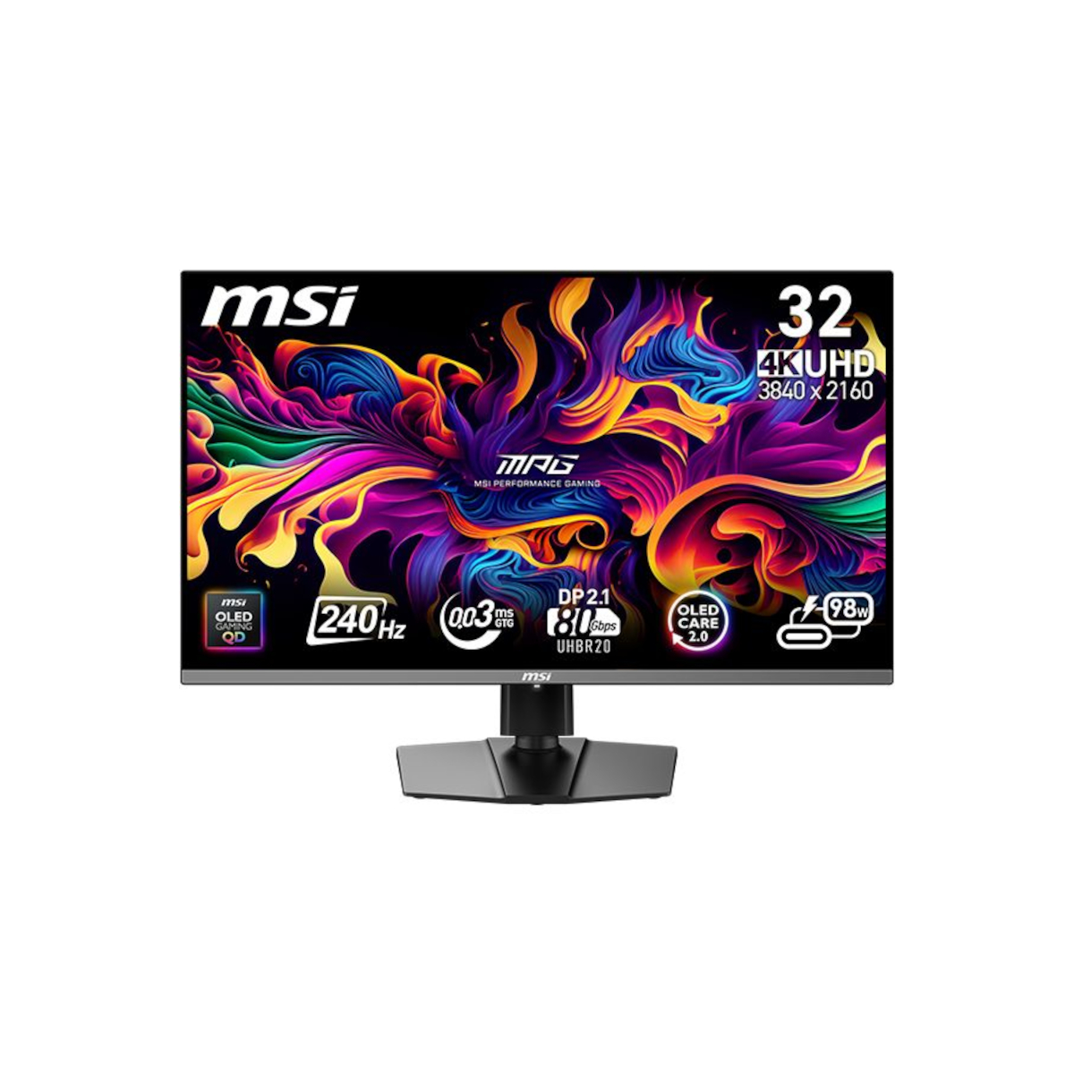 Bild von MSI MPG 322URXDE QD-OLED Gaming Monitor - 4K UHD, 240Hz, 0,03ms