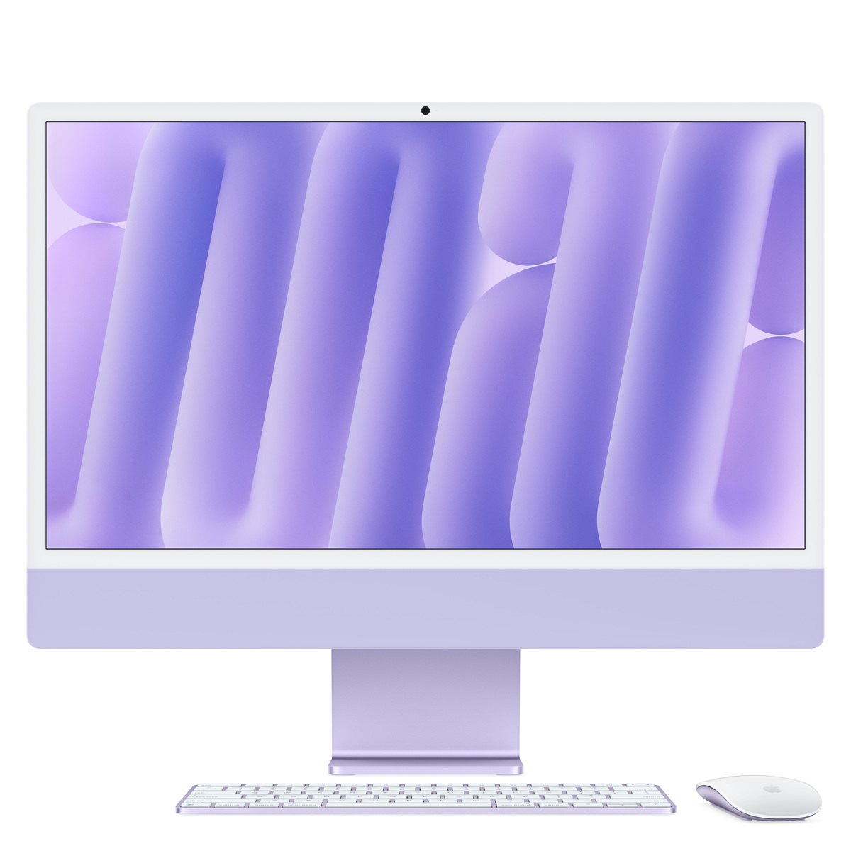 Bild von Apple iMac Violett CZ1E7-0001000 - 61cm(24‘‘) M4 8?Core CPU, 8?Core GPU, 16GB RAM, 256GB SSD, Standardglas, Magic Keyboard