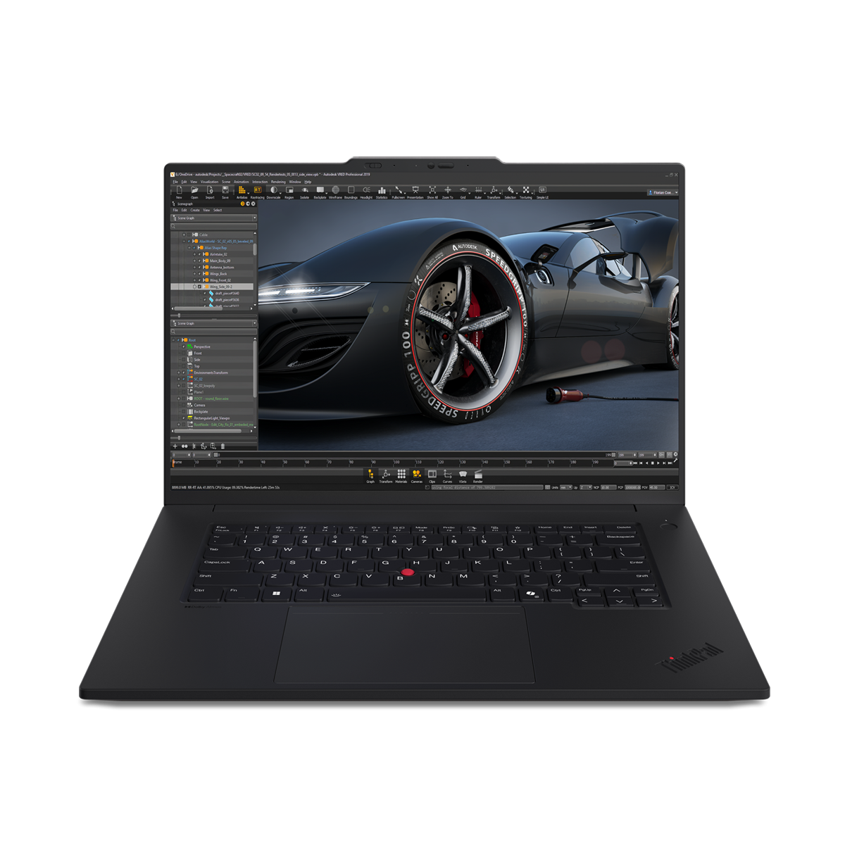 Bild von Lenovo ThinkPad P1 Gen 7 - 21KV003CGE - 16" WUXGA, Intel® Core™ Ultra 7 165H, 64GB RAM, 2TB SSD, Windows 11 Pro