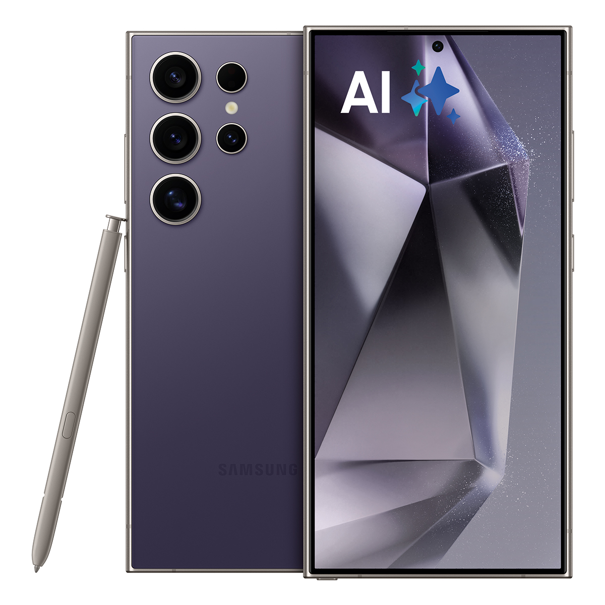 Bild von Samsung Galaxy S24 Ultra 256GB Titanium Violet EU 17,25cm (6,8") OLED Display, Android 14, 200MP Quad-Kamera