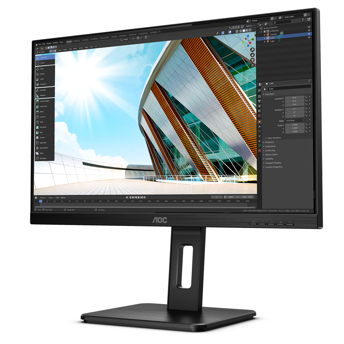 Bild von AOC U27P2CA 27 Zoll - 4K Office Monitor - 69 cm (27