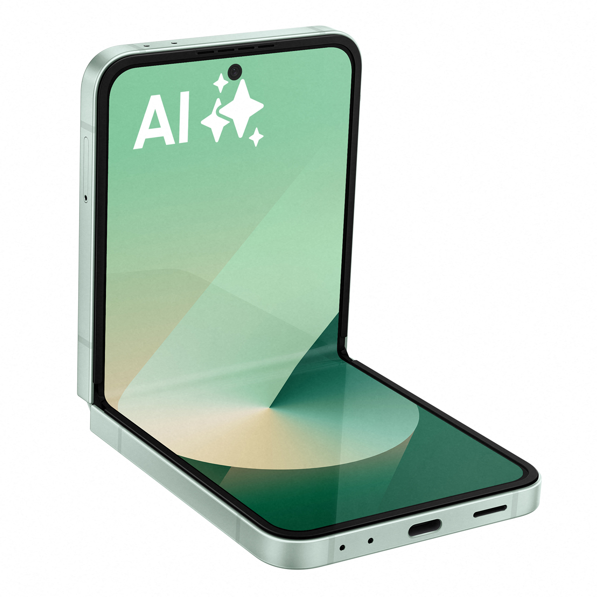 Bild von Samsung Galaxy Z Flip6 256GB Mint 17cm (6,7") OLED Display, Android 14, Dual-Kamera, Faltbar