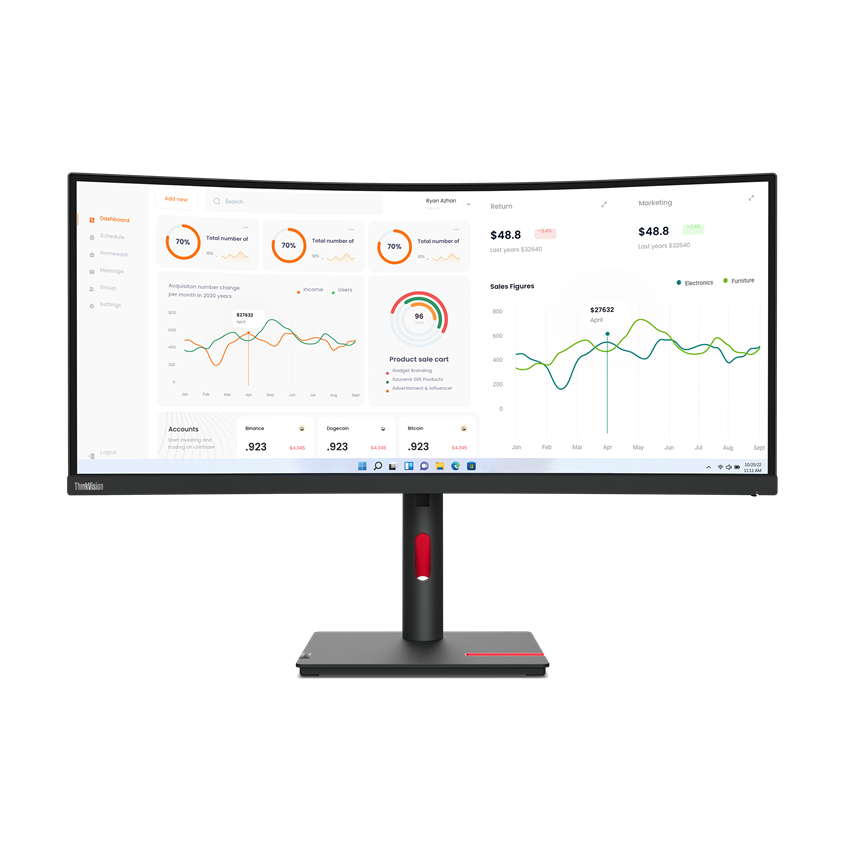 Bild von Lenovo ThinkVision T34w-30 Business Monitor - UWQHD