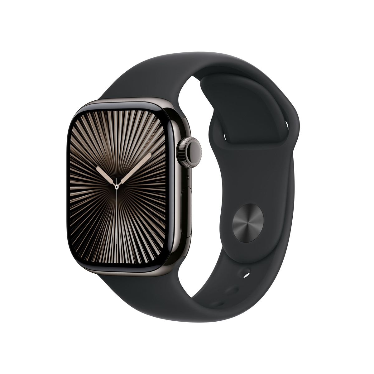 Bild von Apple Watch S10 Schiefer Titanium Sport Band Schwarz - M/L GPS + Cellular 42mm MWXH3QF/A 2024