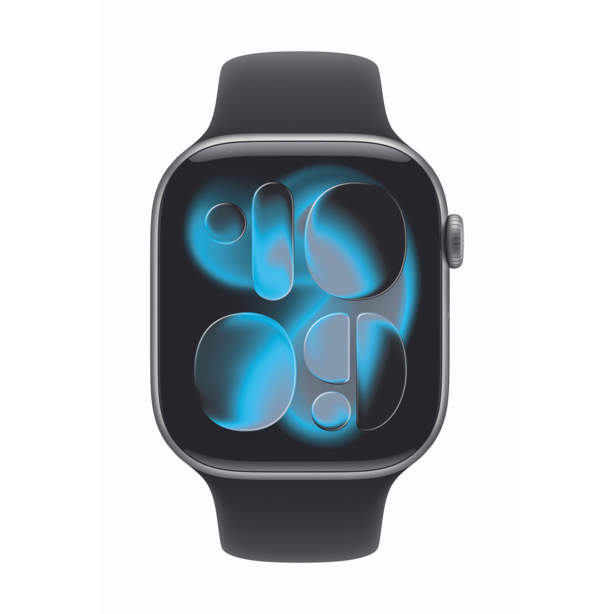 Bild von Apple Watch Series 11  46mm Space Grau Aluminium Gehäuse mit Schwarz Sport Band - M/L