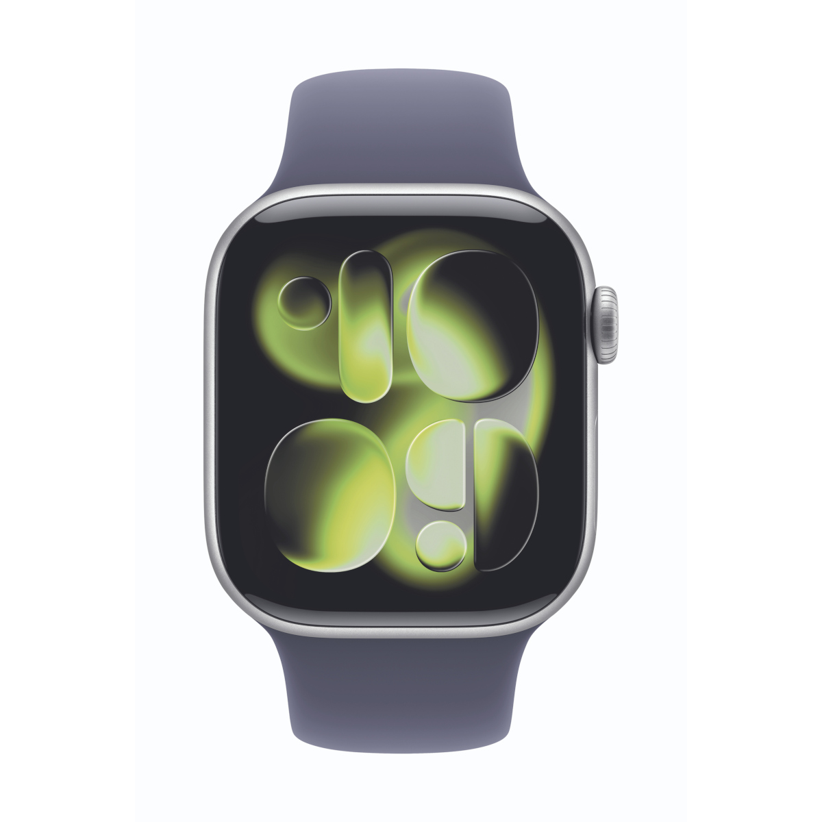 Bild von Apple Watch Series 11 Cellular 42mm Silber Aluminium Gehäuse mit Nebelviolett Sport Band - S/M