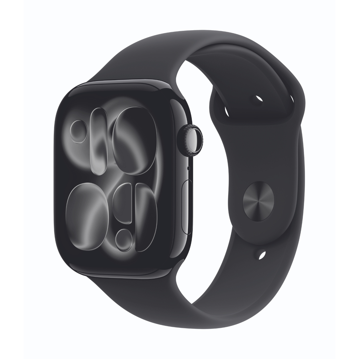 Bild von Apple Watch Series 11 Cellular 46mm Diamantschwarz Aluminium Geh mit Schwarz Sport Band - M/L