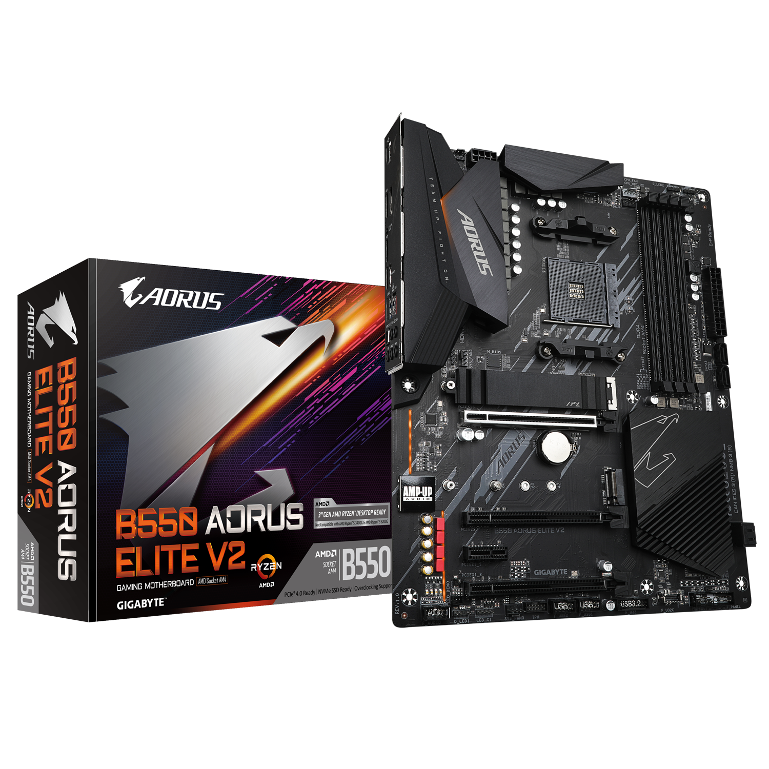 Bild von Gigabyte B550 AORUS ELITE V2 Mainboard Sockel AM4