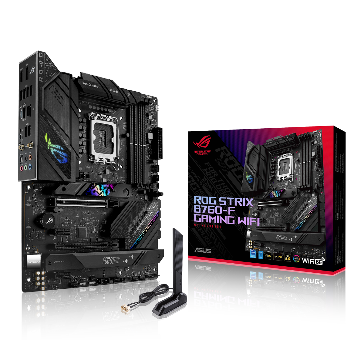 Bild von ASUS ROG STRIX B760-F GAMING WIFI Mainboard Sockel 1700