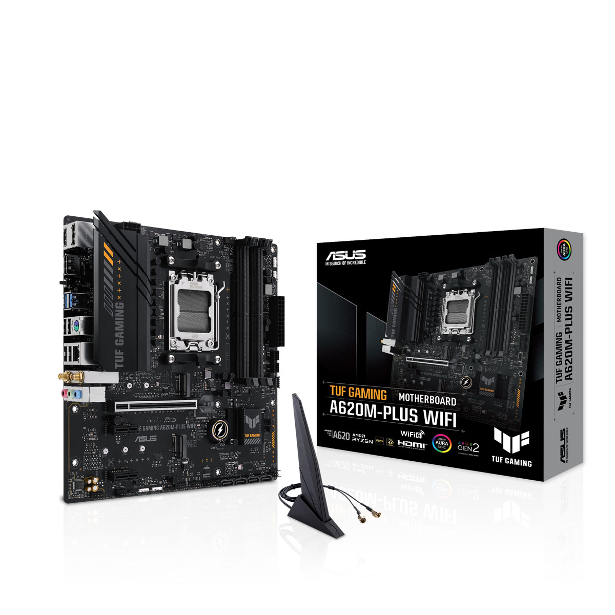 Bild von ASUS TUF GAMING A620M-PLUS WIFI Mainboard Sockel AM5