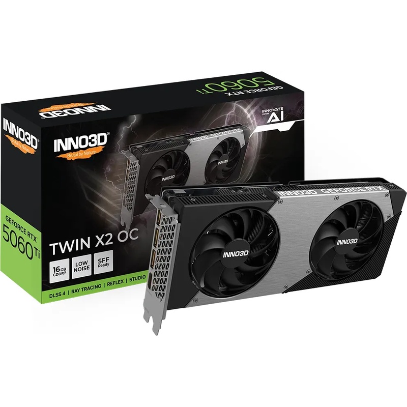 Bild von INNO3D GeForce RTX 5060 Ti 16GB TWIN X2 OC - 16GB GDDR7, HDMI, 3x DP