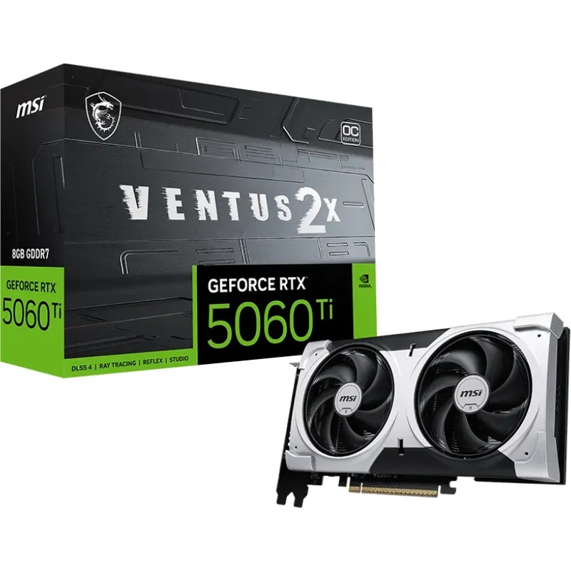 Bild von MSI GeForce RTX 5060 Ti 8G VENTUS 2X OC - 8GBGB GDDR7, HDMI, 3x DP