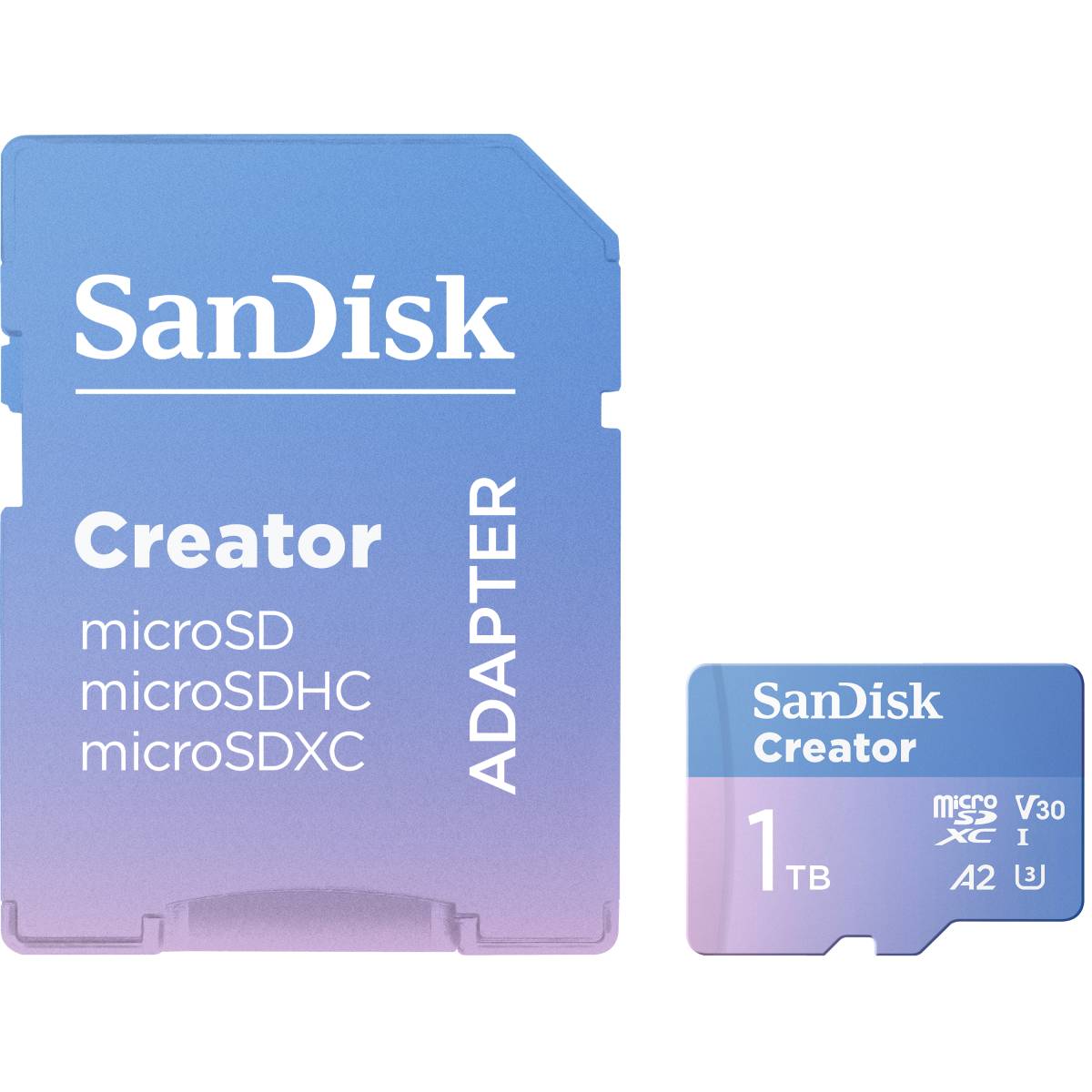 Bild von SanDisk Creator MicroSD-Speicherkarte 1TB Hohe Übertragungsgeschwindigkeiten von bis zu 190 MB/s