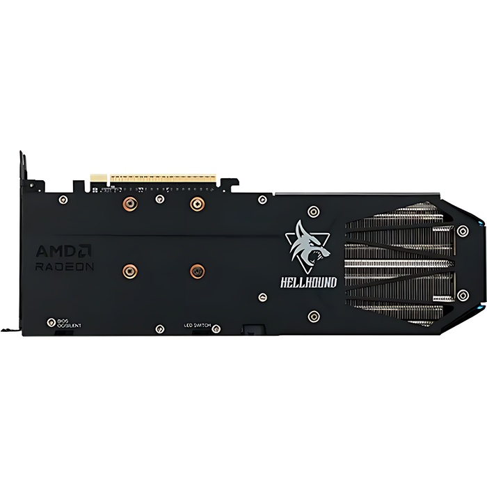 Bild von Powercolor Radeon RX 9060 XT Hellhound 8GB OC Grafikkarte - 8GB GDDR6, 2x HDMI, 2x DP