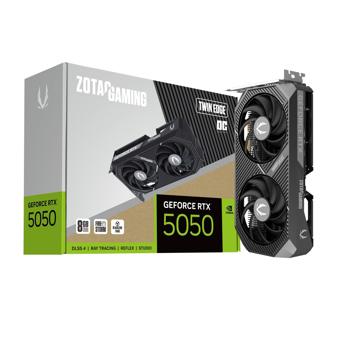 Bild von ZOTAC GAMING GeForce RTX 5050 8GB Twin Edge OC Grafikkarte - 8GB GDDR6, DVI, HDMI, DP
