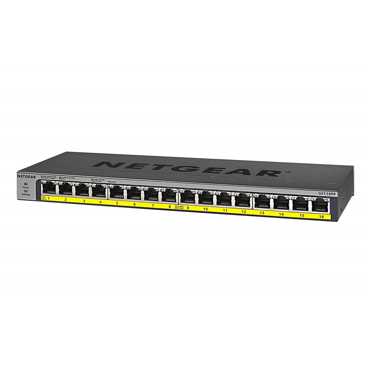 Bild von NETGEAR GS116PP Unmanaged Switch [16x Gigabit Ethernet PoE+, 183W]