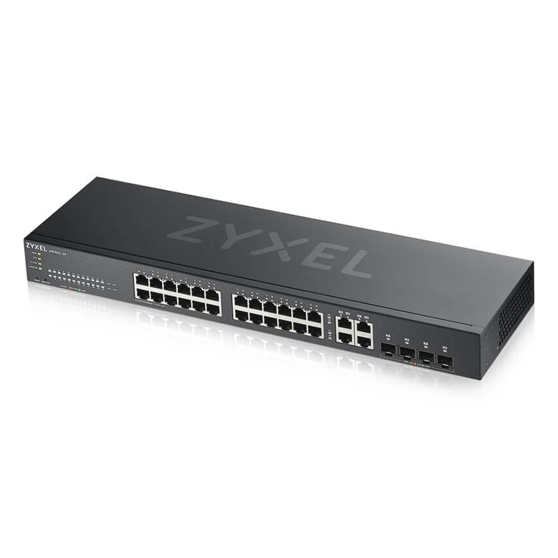 Bild von Zyxel GS1920-24 V2 Smart Managed Switch 24x Gigabit Ethernet, 4x GbE/SFP Combo
