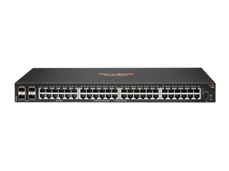 Bild von HPE Aruba Networking CX6000 52-Port Switch (R8N86A) [48x Gigabit LAN, 4x SFP]