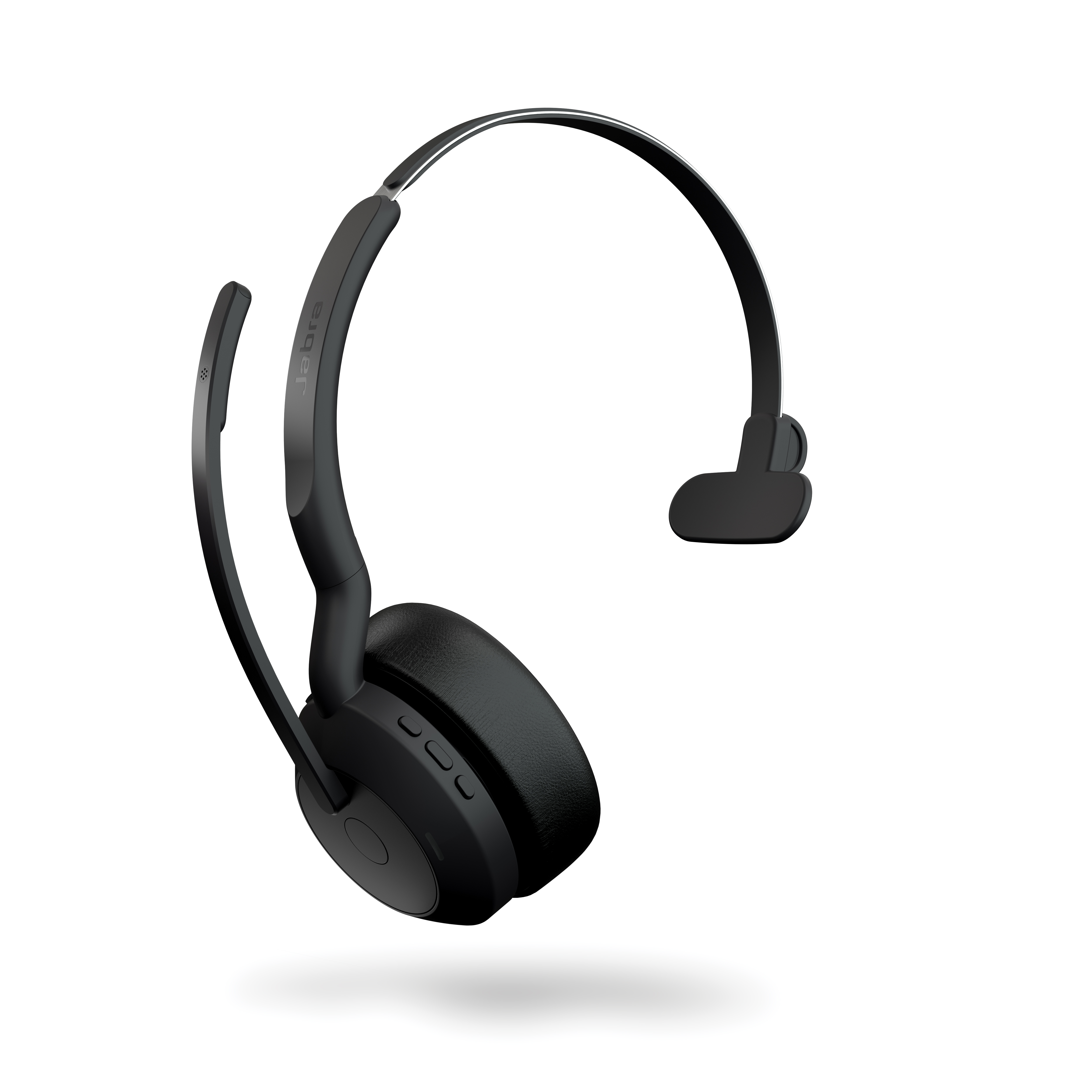 Bild von Jabra Evolve2 55, Mono-Bluetooth-Headset, 4 Mikrofone MS Teams zertifiziert, Aktive Geräuschunterdrückung (ANC), incl. Link 380 USB-A Bluetooth®-Adapt