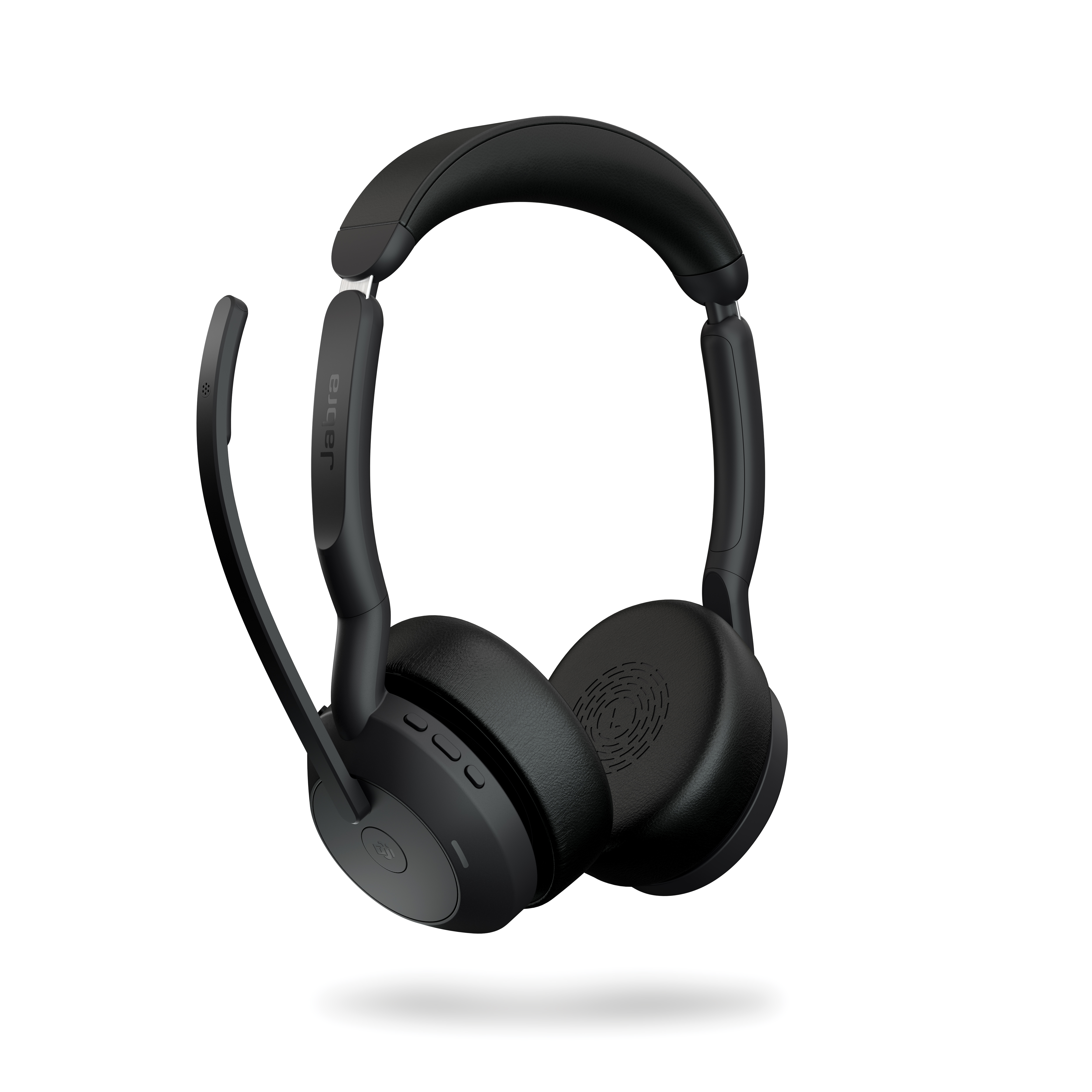 Bild von Jabra Evolve2 55, Stereo-Bluetooth-Headset, 4 Mikrofone MS Teams zertifiziert, Aktive Geräuschunterdrückung (ANC), incl. Link 380 USB-C Bluetooth®-Ada