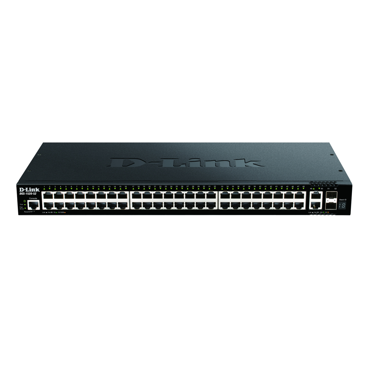 Bild von D-Link DGS-1520-52 Smart Managed Switch [48x Gigabit und 2x 10 Gbit/s Ethernet, 2x 10 Gbit/s SFP+]