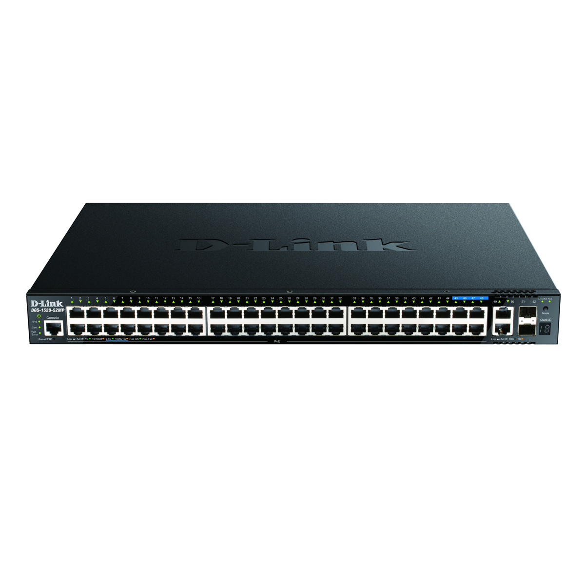 Bild von D-Link DGS-1520-52MP Smart Managed Switch [44x Gigabit, 4x 2.5 Gbit/s und 2x 10 Gbit/s Ethernet, 2x 10 Gbit/s SFP+]