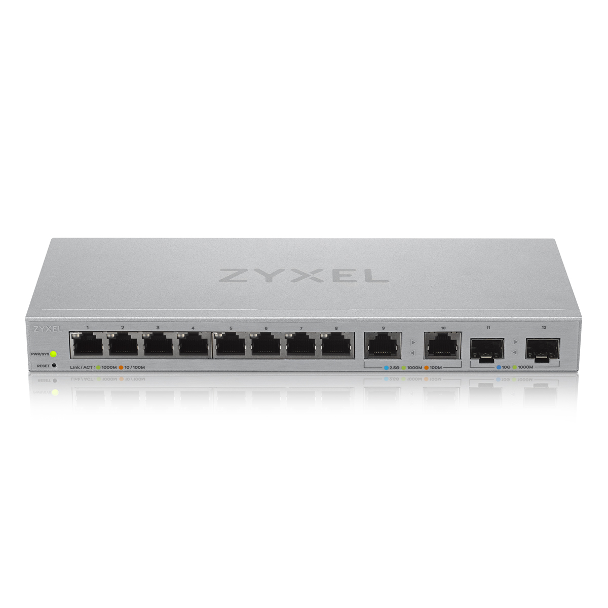 Bild von Zyxel XGS1210-12 Smart Managed Switch 8x 1G Ethernet, 2x 2.5G Ethernet, 2x 10G SFP+