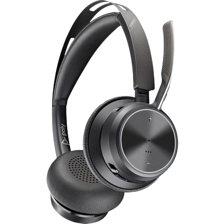 Bild von Poly Voyager Focus 2-M USB-C-Headset incl. Ladestation + Adapter USB-C/ -A, MS-Teams kompatibel